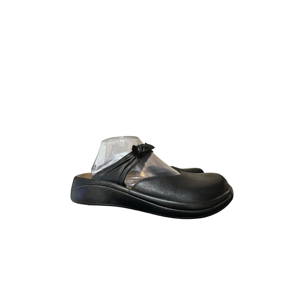 Birkenstock Tatami Black Leather Mary Jane Knot Clog Unisex Size 41 US L 10 M 8